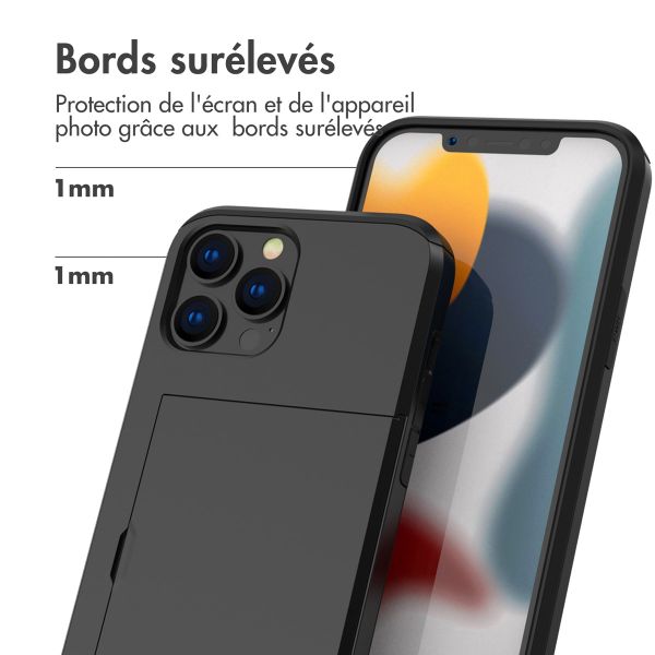 imoshion Coque arrière avec porte-cartes Apple iPhone 13 Pro Max - Noir