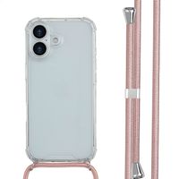 imoshion Coque arrière transparente avec cordon Apple iPhone 17 - Rose Doré