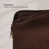 Selencia Housse laptop teddy 15-16 pouces - Choco Brown