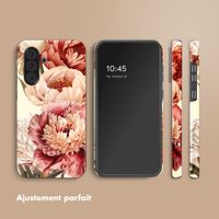Selencia Coque arrière Vivid Samsung Galaxy A36 / A56 - Vintage Peony