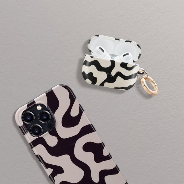 Selencia Coque Vivid  Apple Airpods Pro - Art Wave Black