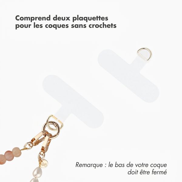 Selencia Cordon de téléphone Pearl Blush - Peach
