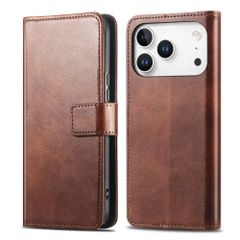 imoshion Étui de télephone portefeuille de luxe Apple iPhone 18 Pro / 17 Pro - Marron foncé