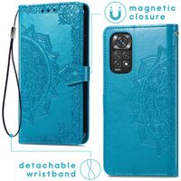 imoshion Etui de télephone Mandala Xiaomi Redmi Note 11 (4G) / Note 11S (4G) - Turquoise