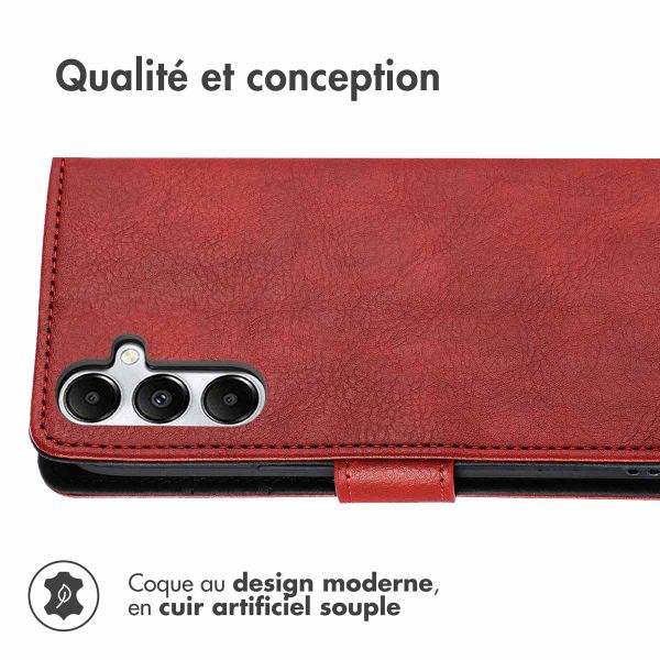 imoshion Étui de télephone portefeuille de luxe Samsung Galaxy A17 (5G) / (4G) - Rouge