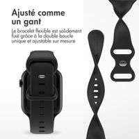 imoshion Bracelet en silicone⁺ Apple Watch | 44/45/46/49 mm - Taille M/L - Noir