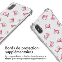 imoshion Coque Design avec cordon Apple iPhone X / Xs - Crab Watercolor