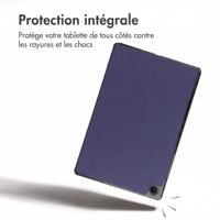 imoshion Coque tablette Trifold Samsung Galaxy Tab A9 Plus - Bleu foncé