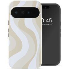 Selencia Coque arrière Vivid avec MagSafe Google Pixel 11 Pro - Desert Waves Beige