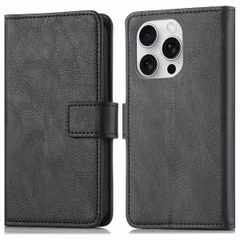 imoshion Étui de télephone portefeuille de luxe Apple iPhone 16 Pro Max - Noir
