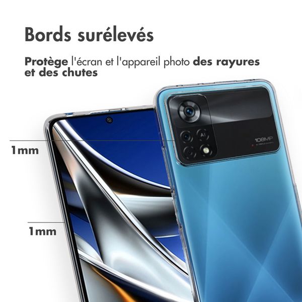 Accezz Coque Clear Xiaomi Poco X4 Pro 5G - Transparent