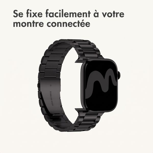 imoshion Bracelet acier Apple Watch | 44/45/46/49 mm - Noir