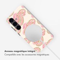 Selencia Coque arrière Vivid avec MagSafe Samsung Galaxy S24 - Paisley Blush