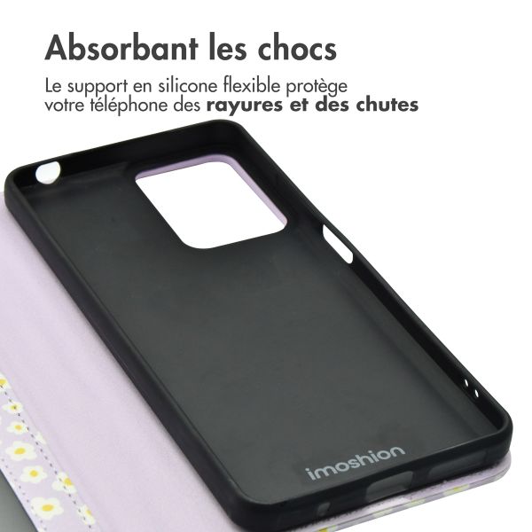 imoshion Étui de télephone portefeuille Design Motorola Moto G24 Power - White Daisy