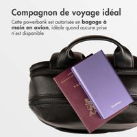 imoshion Ultra Series Aluminium Batterie externe 20.000 mAh - Charge rapide jusqu'à 33 watts - Tropical Violet