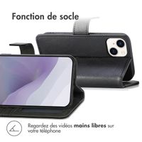 imoshion Étui de télephone portefeuille de luxe Apple iPhone 14 / 13 - Noir