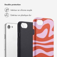 Selencia Coque arrière Vivid Apple iPhone SE (2022 / 2020) / 8 / 7 / 6(s) - Dream Swirl Pink