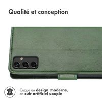 imoshion Étui de télephone portefeuille de luxe Samsung Galaxy A14 (5G/4G) - Vert