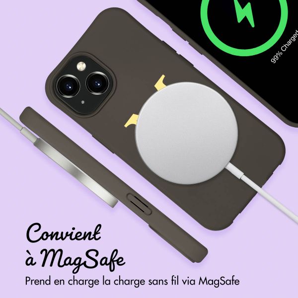 Coque Color MagSafe avec cordon amovible et photo et/ou texte personnalisés Apple iPhone 15 - Lettre