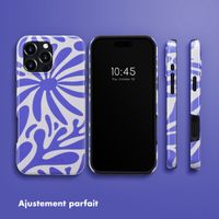 Selencia Coque arrière Vivid avec MagSafe Apple iPhone 16 Pro Max - Modern Bloom Sapphire Blue