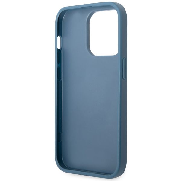 Guess Coque 4G Metal Logo Backcover Apple iPhone 14 Pro Max - Bleu