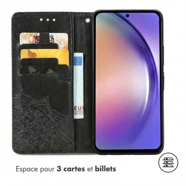imoshion Etui de télephone Mandala Samsung Galaxy A55 - Noir
