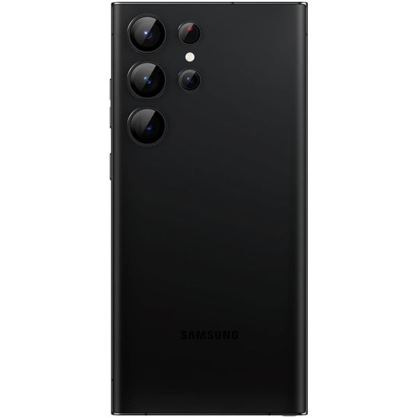 Spigen Optik Pro EZ Fit Lens Protector - Protection d'objectif de caméra (lot de 2) Samsung Galaxy S23 Ultra - Noir