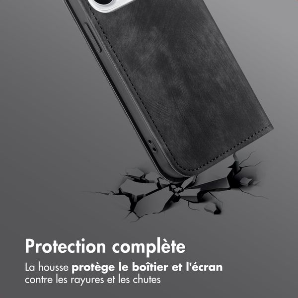 imoshion Étui de téléphone portefeuille Slim Oppo Reno15 F (5G) - Noir