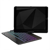Accezz Bookcase clavier 360 Slim QWERTY Apple iPad 9 (2021) 10.2 pouces / iPad 8 (2020) 10.2 pouces / iPad 7 (2019) 10.2 pouces - QWERTY / NL - Noir