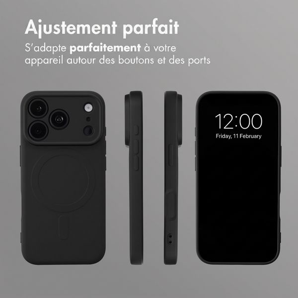 imoshion Coque Couleur avec MagSafe Apple iPhone 18 Pro / 17 Pro - Noir