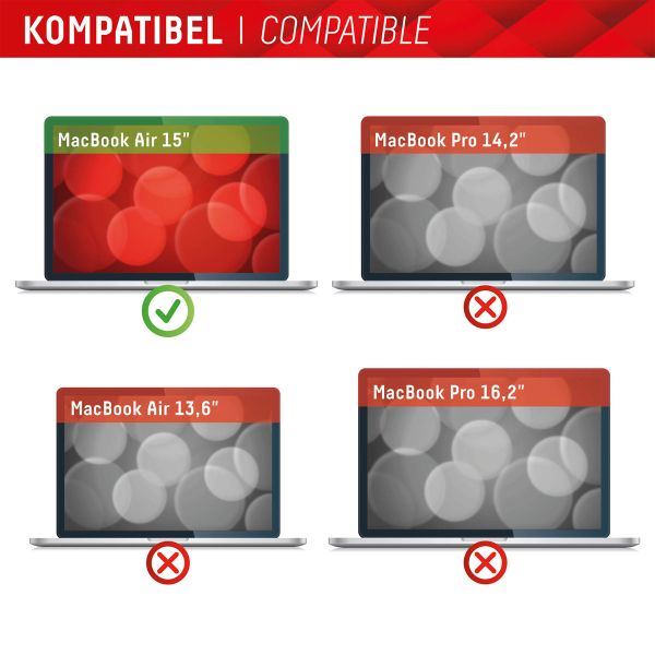 Displex Protection d'écran magnetique Privacy Safe Apple MacBook Air 15 pouces (2023 / 2024 M3 / 2025 M4 / 2026 M5)