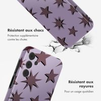 Selencia Coque arrière Vivid Samsung Galaxy A15 (5G/4G) - Stars Plum Lilac