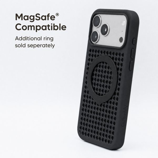 Callbuddy Coque avec strap Apple iPhone 17 Pro Max - Epic Black