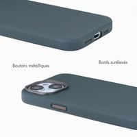 Accezz Coque arrière Mesh avec MagSafe Apple iPhone 15 - Bleu foncé
