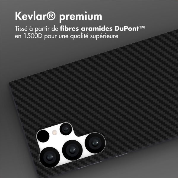 Accezz Coque Kevlar® MagSafe Samsung Galaxy S23 Ultra - Noir