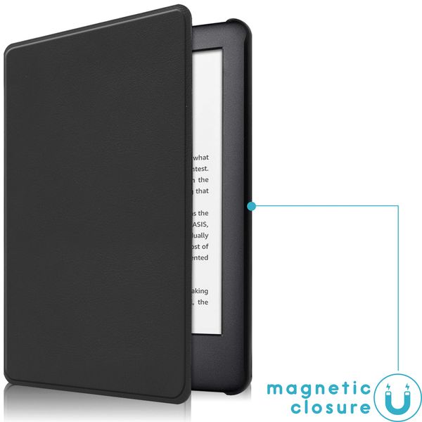 imoshion Étui de liseuse portefeuille Slim Hard Amazon Kindle 10 - Noir