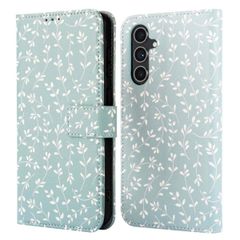imoshion Étui de télephone portefeuille Design Samsung Galaxy A54 (5G) - Smoke Green Flowers