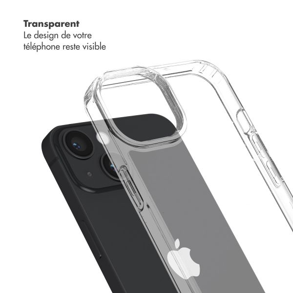 Selencia Coque arrière avec crochets amovibles Apple iPhone 13 - Transparent