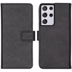 imoshion Étui de télephone portefeuille de luxe Samsung Galaxy S21 Ultra - Noir