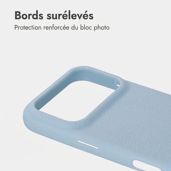 imoshion Coque arrière Texture Apple iPhone 18 Pro / 17 Pro - Bleu clair