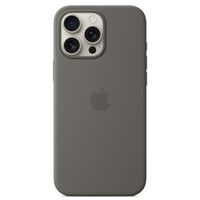 Apple Coque en silicone MagSafe Apple iPhone 16 Pro Max - Stone Gray