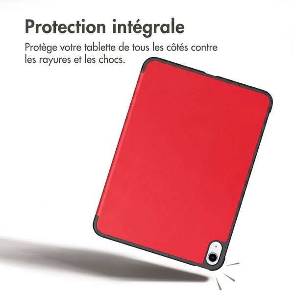 imoshion Coque tablette Trifold Apple iPad Air 11 pouces (2026) M4 / (2025) M3 / (2024) M2 / Air 5 (2022) / Air 4 (2020) - Rouge