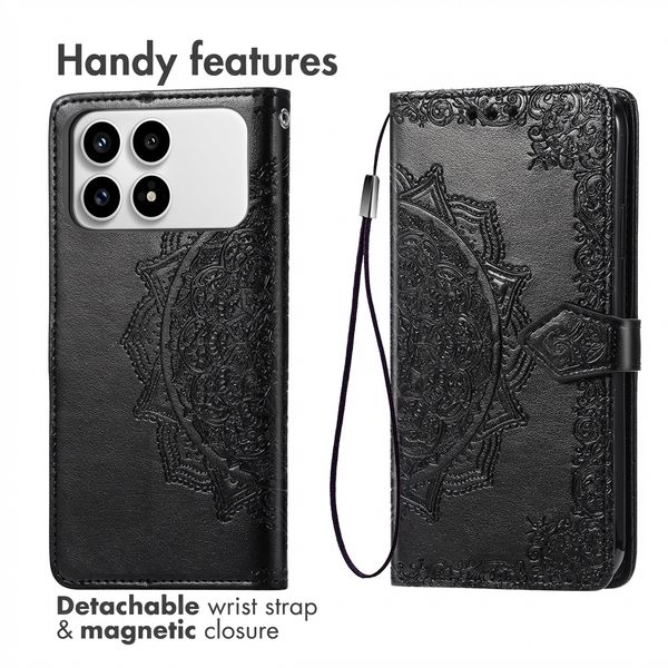 imoshion Etui de télephone Mandala Xiaomi Poco F8 Pro - Noir