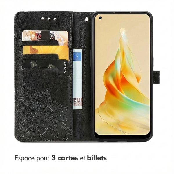 imoshion Etui de télephone Mandala Oppo Reno 8 T (4G) - Noir