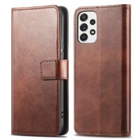 imoshion Étui de télephone portefeuille de luxe Samsung Galaxy A32 (5G) - Marron foncé