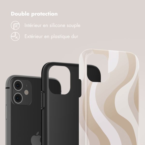 Selencia Coque arrière Vivid Apple iPhone 11 - Desert Waves Beige