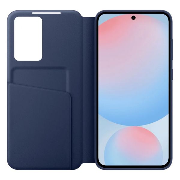 Samsung Original Coque S View Samsung Galaxy S24 FE - Bleu