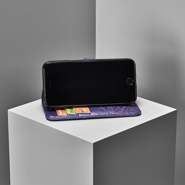 Etui de télephone portefeuille Mandala Samsung Galaxy S20 - Violet