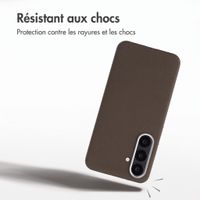Accezz Coque arrière Mesh avec MagSafe Samsung Galaxy S25 / S24 - Marron