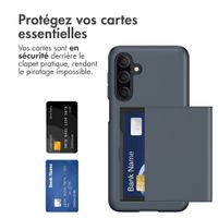 imoshion Coque arrière avec porte-cartes Samsung Galaxy A27 (5G) - Bleu foncé